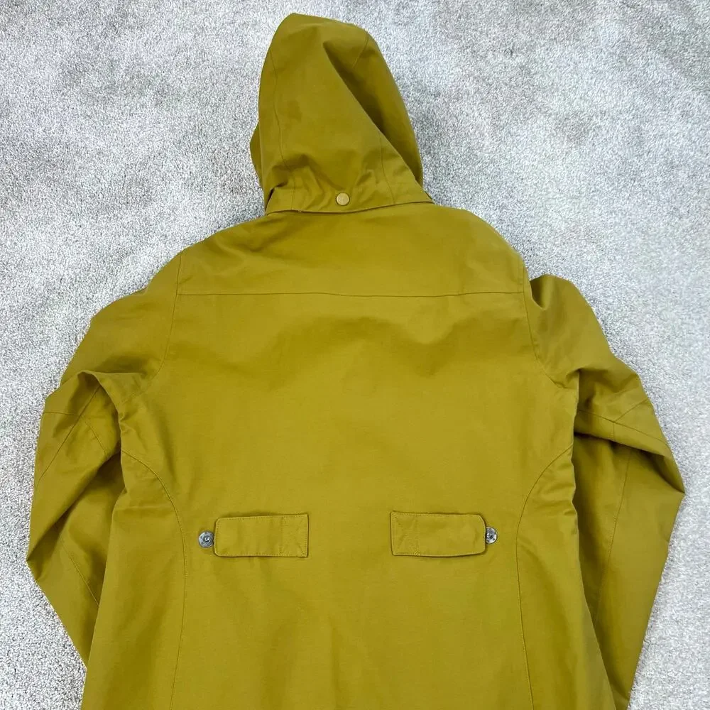 Seasalt Cornwall RAIN Coverack Waterproof Yellow Green Pear Rain Coat Jacket (8) - Picture 13 of 16